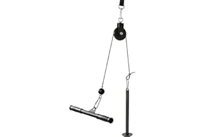 ‎TRINTION Trintion Fitness Latzug Gym Kabelzug Unterarmtrainer Pull Down und Lift Pulley Machine Attachment für Ganzkörpertraining Krafttrainingsgerät für Arme Rücken Schultern