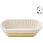 Oval Ekmek Hamur Mayalama Sepeti Bezli 32,5x15x9,5 cm Oval 32,5x15x9 Bezli
