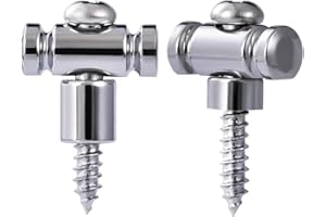 Guyker Guitar Roller String Retainers(Set of 2) – String Guide, Strings Trees Replacement Part for Electric Guitars, Chrome