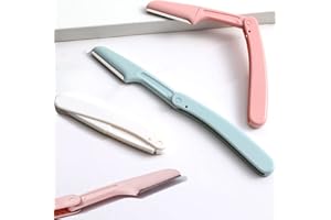 JYWYBF 4 PCS Face Razors for Women, Dermaplaning Blades for Face, Eyebrow Razor Shaper, Lady Face Shavers for Women, Facial Hair Peach Fuzz Remover