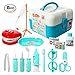 Produktbild ThinkMax 15-teiliges Doktor-Spiel-Set, Plastikzahnarzt-Installationssatz, medizinische Rolle Kostüm-Spiel-Installationssatz-Spielwaren für Kinder und Kinder (Blau)