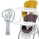 Chicco Ersatzgurt für Chicco Hochstühle Polly 2-in-1 & Polly Magic, grau - 3