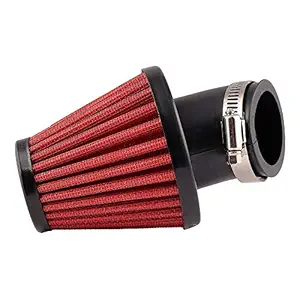 AllExtreme EXAF50B Extended Universal Air Filter Engine Replacement Inlet Rubber Intake Induction Kit for All Motorcycle and Bikes (50mm)