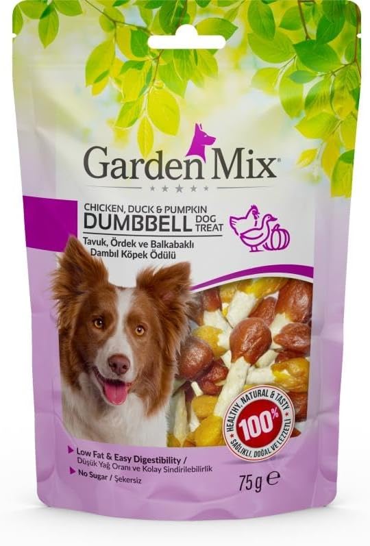 Garden Mix Tavuk Ördek Ve Balkabakli Dambil Köpek Ödülü 75 Gr