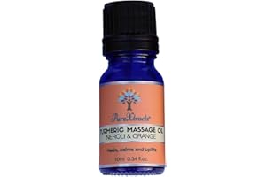 Turmeric Massage Oil with Neroli & Orange, 100% Natural, Natural Pain Relief, Arthritis Relief, Rich in Vitamin C, Anti-inflammatory, Smells Amazing - by PureXtracts