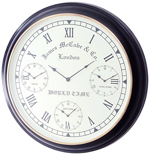 SIT-Möbel 1067-00 Wanduhr This und That, 74 x 8 x 74 cm, aus aluminium, läuft mit einer AA-Batterie