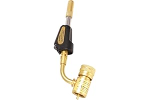Hopbucan Turbo Torch Tips Gas Self Ignition Turbo Torch Regulator Brazing Soldering Welding Plumbing Tool Home Accessory