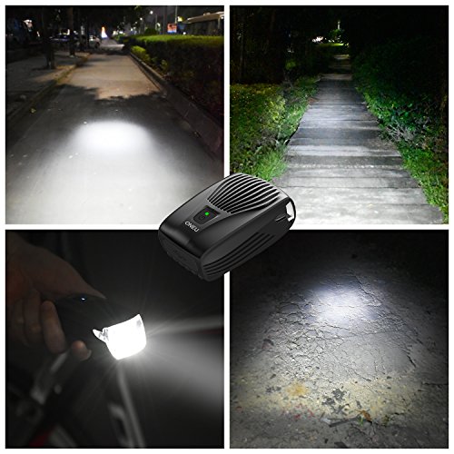 ONEU Fahrrad Licht , Cree LED Smart Fahrradbeleuchtung USB Wiederaufladbare Frontlicht Starke Wasserdicht Kontrollleuchte Deutschland Stvzo Standard - 7