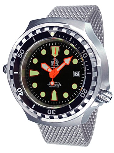 52mm Automatik Taucheruhr - Helium Ventil - Saphir Glas - Milanaiseband T0255MIL 52mm Automatik Taucheruhr - Helium Ventil - Saphir Glas - Milanaiseband T0255MIL
