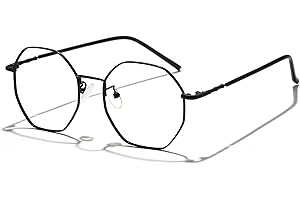 Cyxus Blue Light Glasses Anti Eyestrain Computer Eyeglasses, Clear Lens Retro Eyewear for Men and Women…