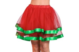 Flovel Women's Tutu Skirt Teen Adult Tutu Skirt Classic Elastic Layered Tulle Tutu Skirts Petticoat Ballet Dance Skirt Rave Fancy Dress for Women and Girls