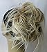 New Tousled Synthetic Hairpiece Scrunchies Straight Elastic updo Scrunchy BUN Brown Blonde Instant Ponytail wig Hairdo (Mix Light Blonde 5 #16-613)