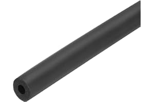QUARKZMAN Tubo de Espuma Aislante para Tuberías Aislamiento de 8 mm ID 18 mm OD 24" Longitud para Conservación de Calor Aislamiento Contra El Congelamiento Agarre de Mango Negro