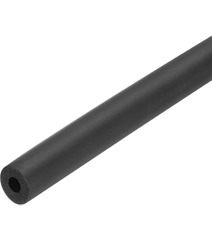 Tubo Isolante In Schiuma QUARKZMAN - Diametro Interno 27mm, Esterno 37mm, Lunghezza 200mm, Nero, Per Maniglie E Tubi