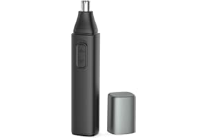 SETONIA Tondeuse pour les oreilles et le nez pour les hommes et les femmes Tondeuse rechargeable avec des lames à double tranchant Nettoyage et lavage faciles (Black)