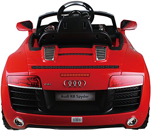 AUDI R8 Spyder V10 Coupe 12V Kinder Elektroauto Elektro Kinderauto Kinderfahrzeug (Rot)