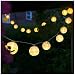 Produktbild Batterie Lichterkette, Longra 4.2M 20 LEDs Warm Weiß Globe Außen Lichterkette Batterienbetriebene Lampions Laterne Lichterketten für Weihnachten, Hochzeit, Parte im Haus oder Outdoor (Yellow)