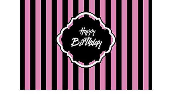 Buy Baocicco Vinyl Happy Birthday Banner Backdrop 10x6 5ft Black