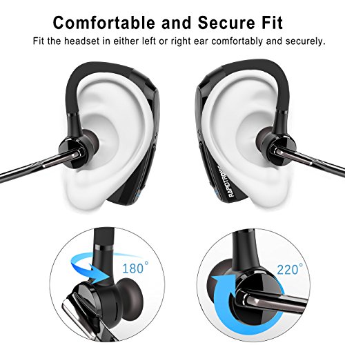 Bluetooth Headset, Rapidtronic V4.1 Wireless Bluetooth Headset Universal Bluetooth Headset einseitiges Bluetooth Headset mit Mikrofon fÃ¼r Handy Smartphones,Android, PC und andere Bluetooth GerÃ¤te