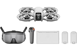 ‎DJI DJI Neo Motion Fly More Combo, mini dron z kamerą 4K UHD dla dorosłych, 135 g samodzielnie latający dron śledzący użytkownika, start z dłoni, śledzenie obiektu, QuickShots, z RC Motion 3 i 3 aku