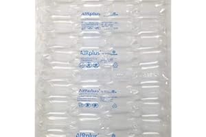 BBS-SALES Airplus® Cushion - 800 cuscini ad aria (400 x 150 mm) prefabbricati, imbottitura imbottita, materiale di riempimento per la spedizione, circa 10 m, colore bianco