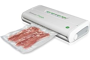 MACOM Macchina Sottovuoto Automatica Compatta, Comandi soft touch , barra sigillante di dimensione doppia e funzione sottovuoto barattoli, Forever Fresh VAC 2060