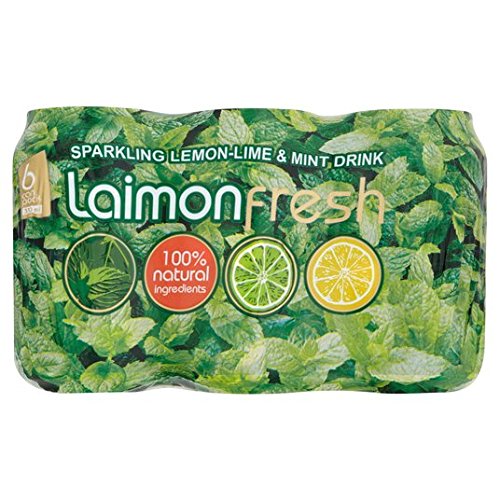 Laimon fresco de limón, lima y menta refresco de 6 x 330 ml