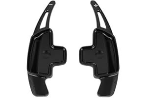 SHIFENG Lot de 2 palettes de volant de voiture en alliage pour Mercedes-Benz GLB X247 Classe A W177 CLA C118 GLA H247 GLE W167 Classe C W205 Classe E C238 2020 2021 (noir)