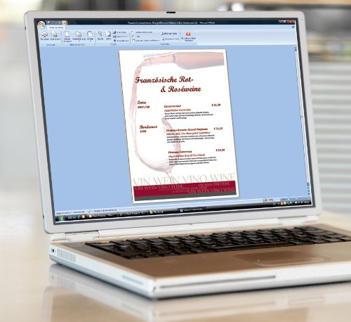 Sigel DP273 Motiv-Papier „Menu“, Briefpapier 90 g DIN A4, 50 Blatt - 6