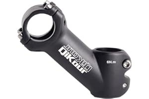 Azarxis Vástago de Manillar de Bicicleta MTB 31,8mm 25,4mm 60° 35° 17° 45 ° Aleacióm de Aluminio Potencia Ajustable para Ciclismo Bicicleta de Montaña de Carreras