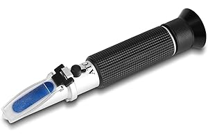 GREENSEN Alkoholowy Refraktometr High Proof z Zakresem Pomiaru 0-80% Alkoholu Przenośny Refraktometr Alkoholomierz do Alkoholi i Napojów Spirytusowych. Wysoka Dokładność ±1% ​​dla Whisky, Brandy, Wódki Itp.