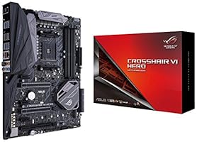 Asus ROG Crosshair VI Hero Gaming Mainboard Sockel AM4 (ATX, AMD X370, 4x DDR4 Speicher, 8x SATA 6Gb/s, Aura)