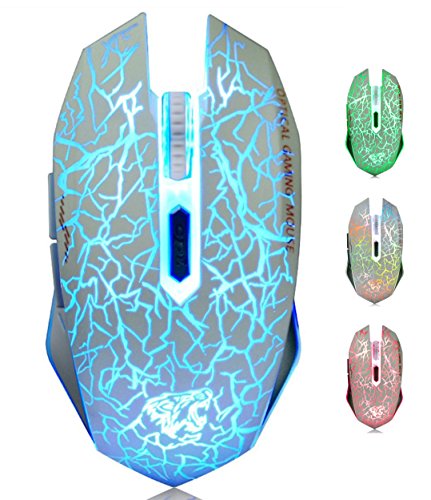 M2 kabellos wiederaufladbar Gaming Maus Optische geräuschlos Mäuse mit Nano Empfänger 6 Tasten für Mac Notebook Desktop Laptop