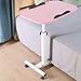 Produktbild Klapptisch YNN Laptop Tisch Faul Bett Schreibtisch Desktop Haushalt Falten Mobiler Liftable Nachttisch (Farbe : Pink)