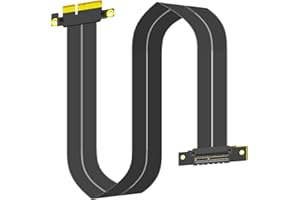 GLOTRENDS 600 mm PCIe 3.0 X4 Cavo riser per M.2, WiFi, Firewire, USB, schede audio, ecc.