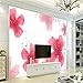 Produktbild Amazhen Benutzerdefinierte Foto Wandbild schwebende Blumen minimalistischen Schlafzimmer geblühten 3D Wallpaper für Wohnzimmer Schlafzimmer,275cm*252cm
