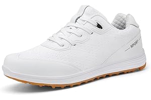 Ybberik Zapatos de Golf Transpirables Antideslizantes para Hombres y Mujeres