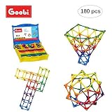 El juego incluye: 180 piezas y caja de almacenamiento - 84 bares (2,36), 61 bolas, 35 trípodes (90A ° piezas entrelazadas) y un folleto de instrucciones ilustrado 32 página. Bares y trípodes vienen en colores del arco iris vibrantes.