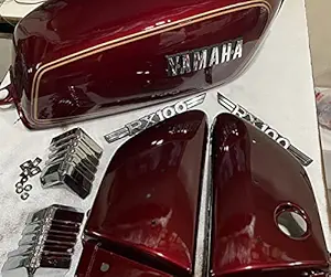 AAI Yamaha Rx100 Rx135 Fuel tank Complete body kit Wine Red/Golden (Complete Body Kit)