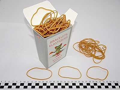 Progom - Elastiques - 80(Ø50) mmx1.7mm - blond - boite 100 grammes