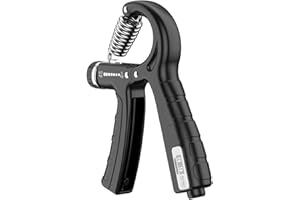 CETORNIE 5-60 kg Hand Grip Musculation,Hand Grip Ajustable avec Comptage,Avant Bras Musculation pour Renforcer L'exercice de Prise Main et D'avant-bras,Entraînement du Poignet,Entraînement des Doigts(Noir)