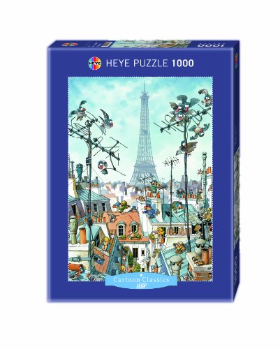 Imagen 3 de Cartoon Puzzle Eiffel Tower 1000 Teile (KV&H Verlag)