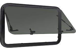 Vridfönster till husbil, med insektsnät, fönster med gångjärn, husvagn, sidofönster, 800 x 500 mm