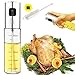 Produktbild Tiiante Ölsprüher Oil Sprayer Öl Sprüher Glas Flasche Essig Spender Küche Werkzeug Zerstäuber für Kochen, Salat, BBQ, Pasta, Grill, Gewürz 100ml Skala mit Bürsten