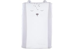 NOUKIE'S - Matelas à langer avec housse - Babou & Kendi - Léoparde - Gris