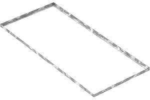 Fenau | Cadre pour caillebotis (en acier) - Dimensions : 500 x 1100 x 23 mm - pour grilles d’une hauteur de 20 mm - (pour caillebotis: 490 x 1090 x 20 mm)