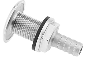 YINETTECH Tapón de Drenaje de Agua para Barcos de Acero Inoxidable 316 Junta de Drenaje con Junta Personalizada Accesorios de Plomería para Barcos Yates Marinos