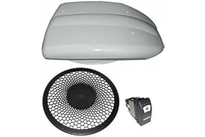 ICC Perfil bajo Furgoneta Techo Ventilación - Motorizada Ventilador para Furgoneta Autobús Remolque para Caballos Perro Furgoneta