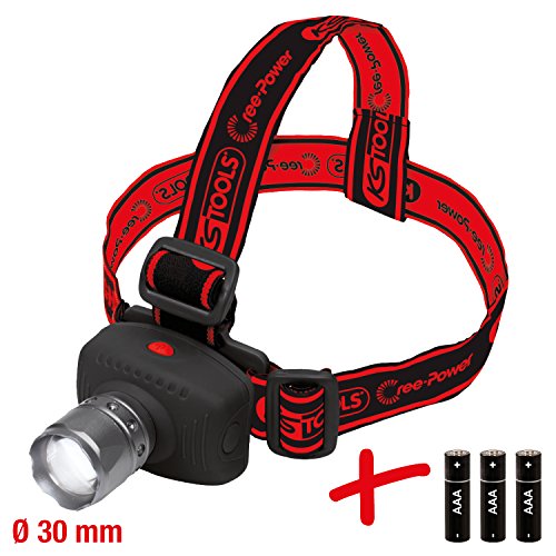 KS Tools 550.1238 Cree LED Kopflampe mit Fokus, und 3x AAA Batterien - 2