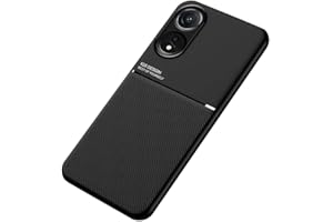 SEIAIYG Odporne na wstrząsy etui do OPPO A98 5G, wysokiej jakości PU, cienkie, magnetyczne ssanie, pyłoszczelne, antypoślizgowe, konstrukcja Slash do OPPO A98 5G (czarne)